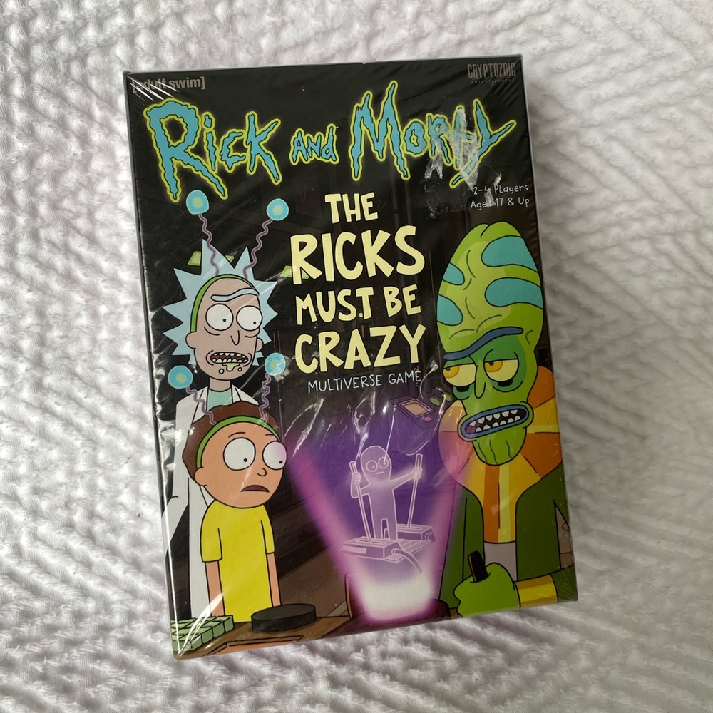 NWT Rick and Morty The Ricks Must Be Crazy Multiverse Game